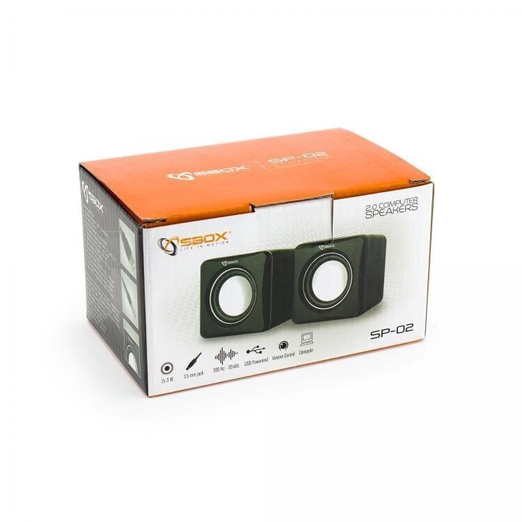 Sbox SP-02, musta hinta ja tiedot | Kaiuttimet | hobbyhall.fi