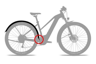 Polkupyörän lokasuojat 28" ACID 56 BB Mount 2.0, musta hinta ja tiedot | Lokasuojat | hobbyhall.fi