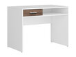 Kirjoituspöytä BRW Nepo Plus 1S, valkoinen/ruskea hinta ja tiedot | Tietokonepöydät ja työpöydät | hobbyhall.fi