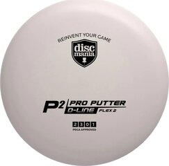 Putter D-LINE, P2 FLEX 2 - Vaaleanpunainen Frisbeegolf-kiekko. hinta ja tiedot | Discmania Urheilu ja vapaa-aika | hobbyhall.fi