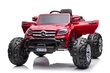 Sähköauto lapsille Mercedes DK-MT950 4x4, lakattu punainen hinta ja tiedot | Lasten sähköautot | hobbyhall.fi