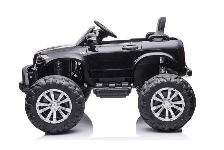 Lasten sähköauto Mercedes DK-MT950 4x4, lakattu mustaksi hinta ja tiedot | Lasten sähköautot | hobbyhall.fi