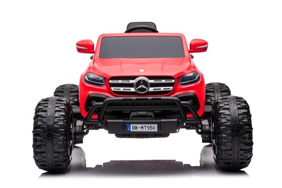 Lasten sähköauto Mercedes DK-MT950 4x4, punainen hinta ja tiedot | Lasten sähköautot | hobbyhall.fi