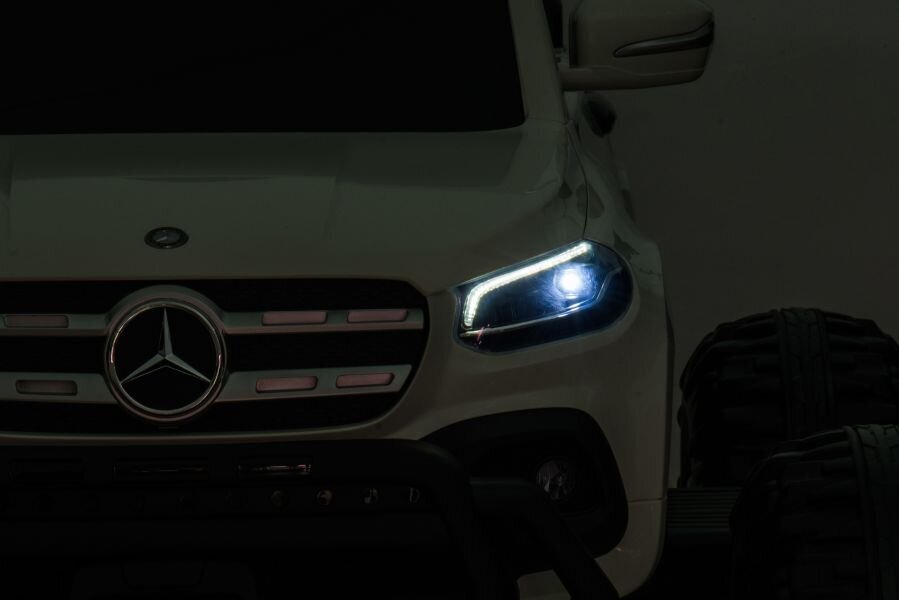 Lasten sähköauto Mercedes DK-MT950 4x4, valkoinen hinta ja tiedot | Lasten sähköautot | hobbyhall.fi