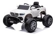 Lasten sähköauto Mercedes DK-MT950 4x4, valkoinen hinta ja tiedot | Lasten sähköautot | hobbyhall.fi