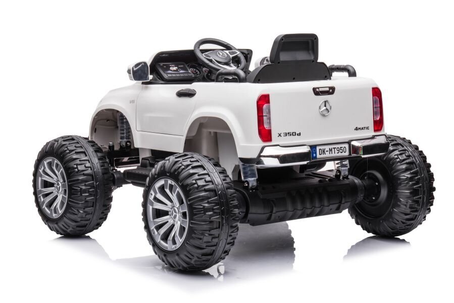 Lasten sähköauto Mercedes DK-MT950 4x4, valkoinen hinta ja tiedot | Lasten sähköautot | hobbyhall.fi