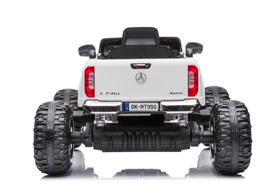 Lasten sähköauto Mercedes DK-MT950 4x4, valkoinen hinta ja tiedot | Lasten sähköautot | hobbyhall.fi