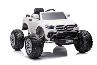 Lasten sähköauto Mercedes DK-MT950 4x4, valkoinen hinta ja tiedot | Lasten sähköautot | hobbyhall.fi