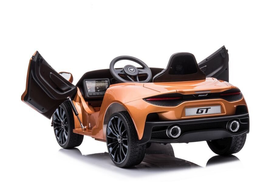 Lasten sähköauto McLaren GT 12V, lakattu kulta hinta ja tiedot | Lasten sähköautot | hobbyhall.fi