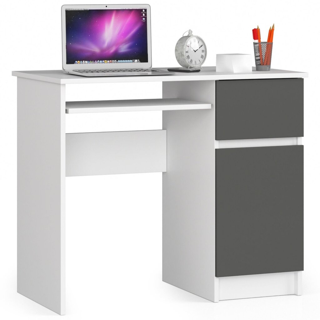 NORE Pixel - Työpöytä, oikea. Väri, harmaa hinta ja tiedot | Tietokonepöydät ja työpöydät | hobbyhall.fi