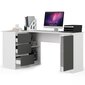 NORE B20 - Työpöytä, vasen, valkoinen. hinta ja tiedot | Tietokonepöydät ja työpöydät | hobbyhall.fi