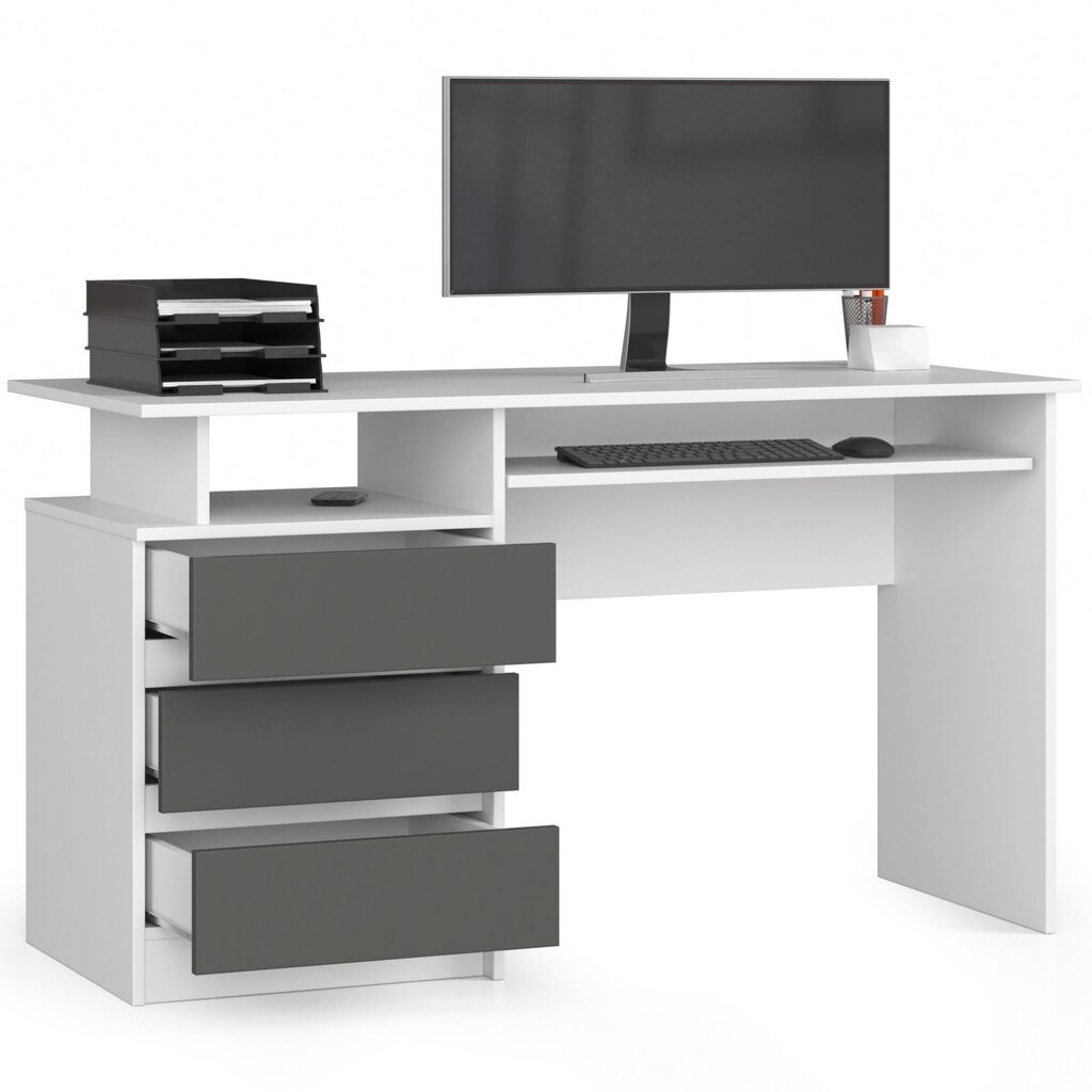 NORE CLP - Työpöytä, väri, harmaa hinta ja tiedot | Tietokonepöydät ja työpöydät | hobbyhall.fi