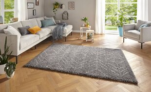 Mint Rugs Retro Toboso -matto, kapea, 80 x 150 cm, tummanharmaa / kerma hinta ja tiedot | Isot matot | hobbyhall.fi