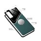 Mocco Lens Leather Back Case for Apple Iphone 12 Pro Max Green hinta ja tiedot | Puhelimen kuoret ja kotelot | hobbyhall.fi