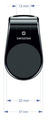 Swissten Easy Mount Universal Car Air Vent Holder For Devices Silver hinta ja tiedot | Puhelintelineet | hobbyhall.fi