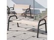 Penkki Patio Park 142 cm, ruskea / harmaa hinta ja tiedot | Puutarhapenkit | hobbyhall.fi