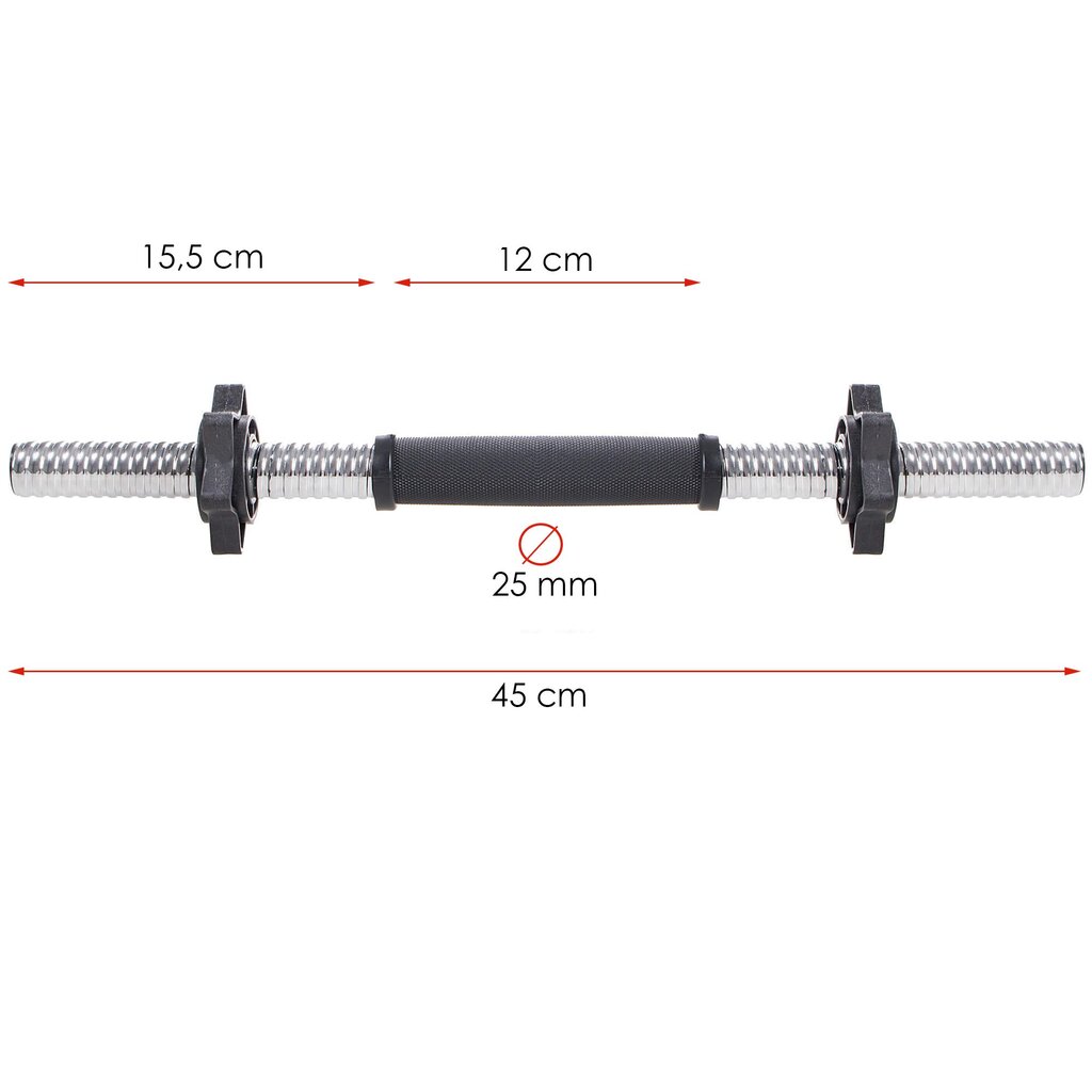 Painotanko Springos FA1028 45 cm hinta ja tiedot | Käsipainot, kahvakuulat ja voimaharjoittelu | hobbyhall.fi