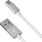 YENKEE, 2.0 USB A - mikro-USB (USB B), 480 Mbps, 2.1A, 1m, alumiini, valkoinen/musta hinta ja tiedot | Puhelinkaapelit | hobbyhall.fi