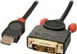 Lindy-kaapeli, HDMI - DVI-D, pituus : 0,5 metriä hinta ja tiedot | Kaapelit ja adapterit | hobbyhall.fi