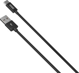 YENKEE - Punottu kaapeli, 2.0 USB A - USB C, 480 Mbps, 3A, 2m, alumiini, violetti. hinta ja tiedot | Puhelinkaapelit | hobbyhall.fi