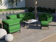Puutarhatuoli Calme Jardin Cannes, vihreä / tummanharmaa hinta ja tiedot | Puutarhatuolit | hobbyhall.fi