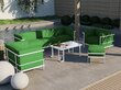 Puutarharahi Calme Jardin Cannes, vihreä / valkoinen hinta ja tiedot | Puutarhatuolit | hobbyhall.fi