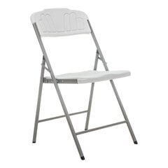 Taitettava tuoli Vivid, valkoinen/harmaa hinta ja tiedot | Puutarhatuolit | hobbyhall.fi