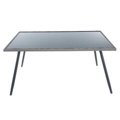 Pöytä Patio Lupus 150x90cm, harmaa hinta ja tiedot | Puutarhapöydät | hobbyhall.fi