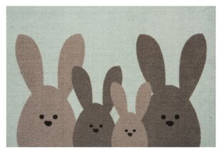 Hanse Home ovimatto Printy Bunny Family, 40x60 cm hinta ja tiedot | Ovimatot | hobbyhall.fi