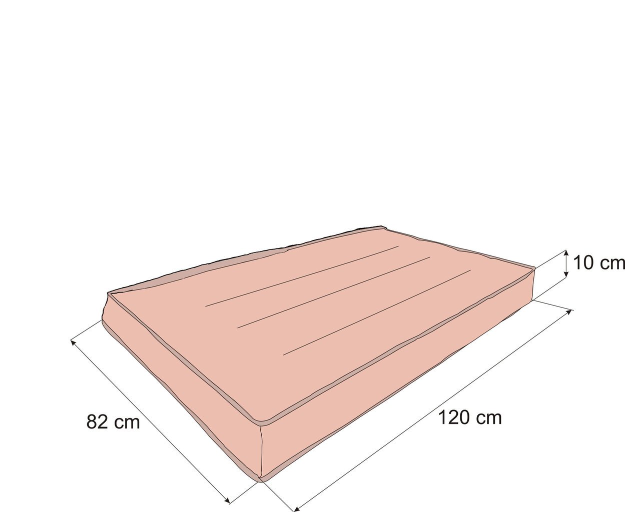 Tyynysetti Karol 1+2, 120 cm, vaaleanharmaa hinta ja tiedot | Istuintyynyt, pehmusteet ja päälliset | hobbyhall.fi