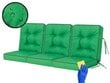Hobbygarden Venus 3 tyynyn setti keinulle 180 cm, vihreä hinta ja tiedot | Istuintyynyt, pehmusteet ja päälliset | hobbyhall.fi