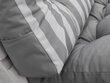 Selkänojan pehmustetyyny Hobbygarden Leo 120x40cm, tummanharmaa / harmaa hinta ja tiedot | Istuintyynyt, pehmusteet ja päälliset | hobbyhall.fi