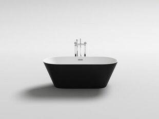 Akryylikylpyamme Mexen Flavia, musta/valkoinen, 150x75 cm hinta ja tiedot | Kylpyammeet | hobbyhall.fi