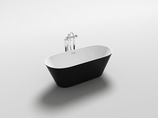 Akryylikylpyamme Mexen Flavia, musta/valkoinen, 160x80 cm hinta ja tiedot | Kylpyammeet | hobbyhall.fi