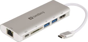 Sandberg 136-18 HUB USB hinta ja tiedot | Sandberg Tietokoneet ja pelaaminen | hobbyhall.fi