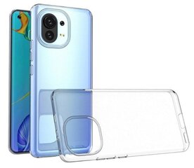Mocco Ultra Back Case 0.3 mm Silicone Case for Xiaomi Mi 11 5G Transparent hinta ja tiedot | Puhelimen kuoret ja kotelot | hobbyhall.fi