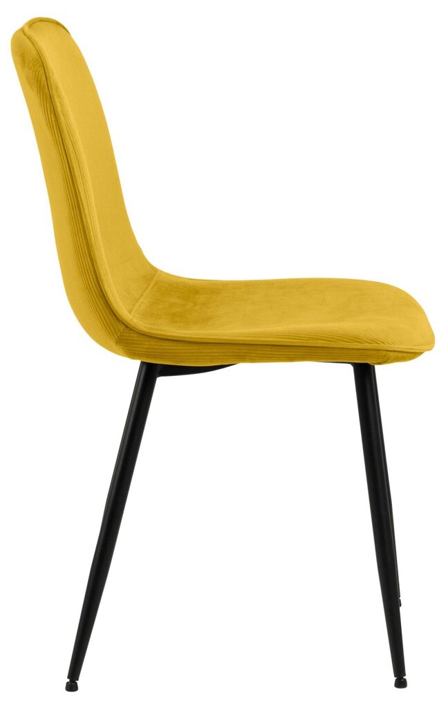 Ruokapöydän tuoli Delmy 1 kpl, keltainen hinta ja tiedot | Ruokapöydän tuolit | hobbyhall.fi