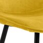 Ruokapöydän tuoli Delmy 1 kpl, keltainen hinta ja tiedot | Ruokapöydän tuolit | hobbyhall.fi