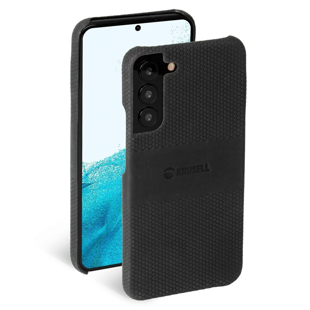 Krusell Leather Cover suojakuori Samsung Galaxy S22+:lle, musta hinta ja tiedot | Puhelimen kuoret ja kotelot | hobbyhall.fi