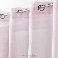 Douceur d'Intérieur Telma -verho, roosa, 140 x 280 cm hinta ja tiedot | Verhot | hobbyhall.fi