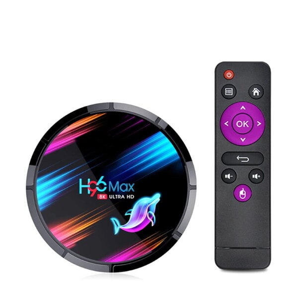 Riff H96 32GB 4K Media Player Smart TV Box 4GB +64GB Android 9.0 Wi-Fi / BT Amlogic S905 Black