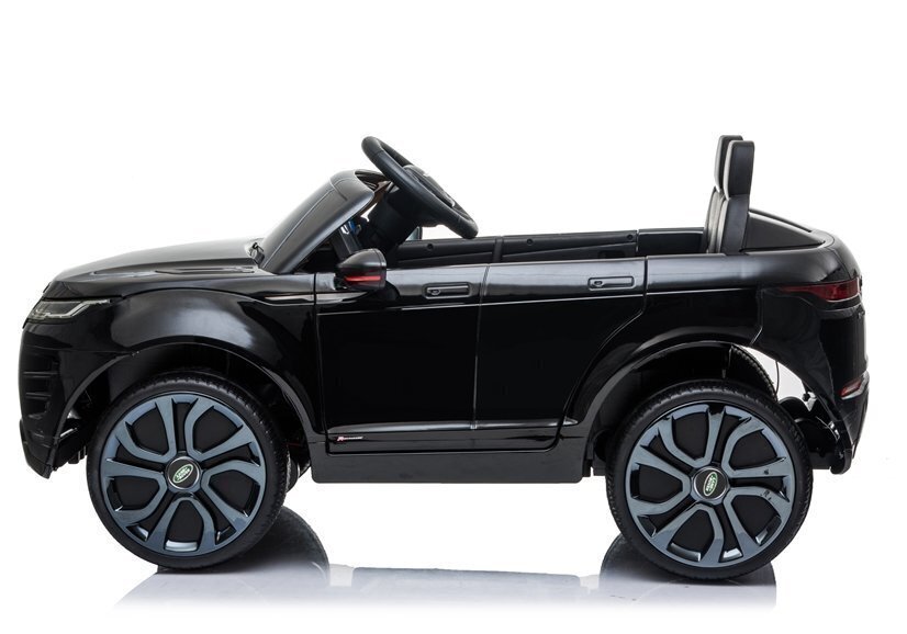 Kaksipaikkainen sähköauto Lean Range Rover Evoque, musta hinta ja tiedot | Lasten sähköautot | hobbyhall.fi