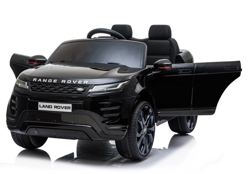 Kaksipaikkainen sähköauto Lean Range Rover Evoque, musta hinta ja tiedot | Lasten sähköautot | hobbyhall.fi