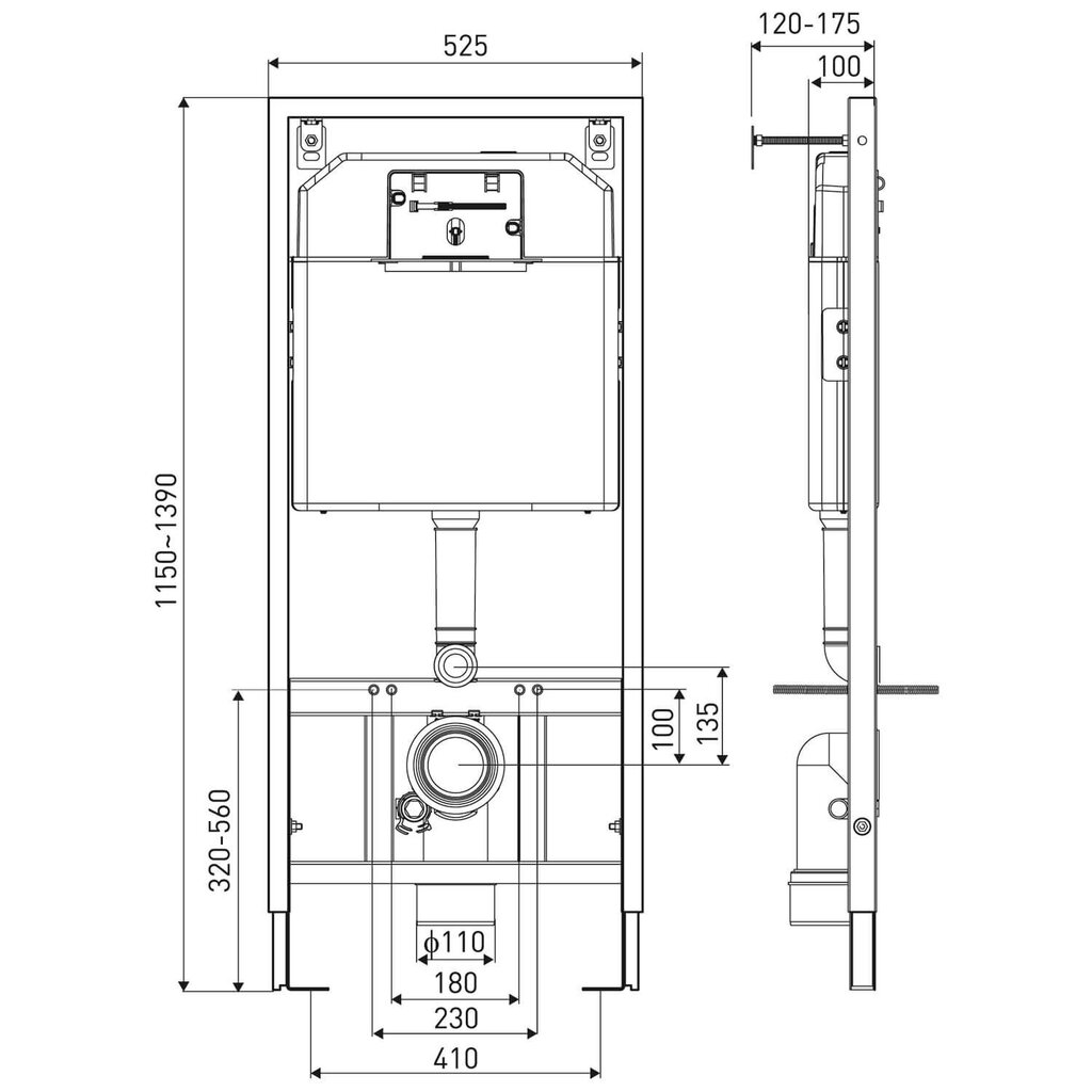 Piilotettu WC -istuinsarja Kerra Tinos BLM / Adriatic CHR WC -istuimella ja painikkeella Adriatic Chrome hinta ja tiedot | WC-istuimet | hobbyhall.fi