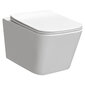 WC-setti: piilotettu runko Geberit Duofix Basic, seinälle asennettava WC -istuin Tinos ja painike Delta hinta ja tiedot | WC-istuimet | hobbyhall.fi