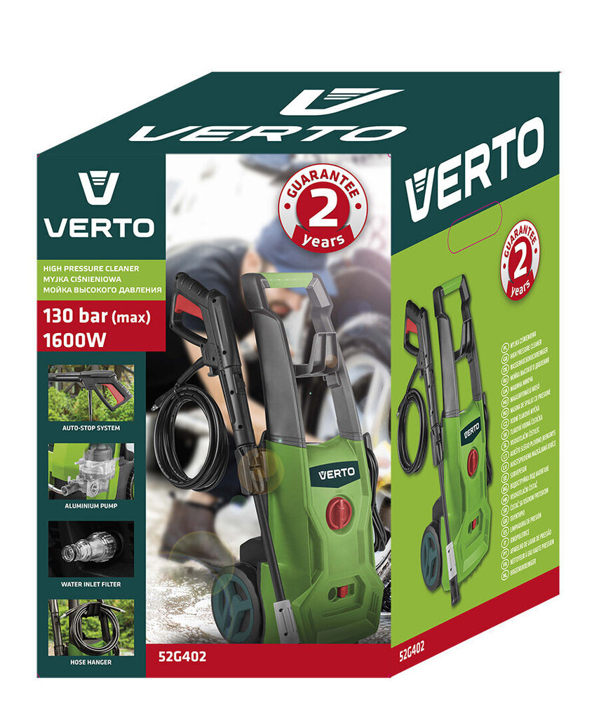 Verto Painepesuri 1600 W hinta ja tiedot | Painepesurit | hobbyhall.fi