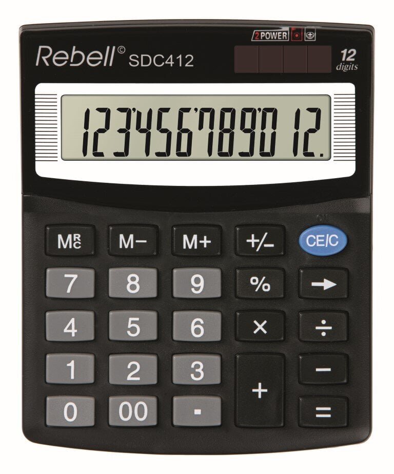 Pieni pöytälaskin Rebell SDC412 hinta ja tiedot | Toimistotarvikkeet | hobbyhall.fi
