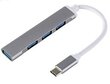 Mocco Type-C Hub 4x USB 3.0 hinta ja tiedot | Adapterit | hobbyhall.fi