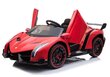 Lamborghini Veneno - lasten sähkökäyttöinen miniauto. Väri : Punainen. hinta ja tiedot | Lasten sähköautot | hobbyhall.fi