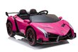 Lamborghini Veneno - lasten sähkökäyttöinen miniauto. Väri : Pinkki. hinta ja tiedot | Lasten sähköautot | hobbyhall.fi